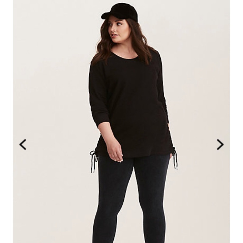 Lace Up Front Sweatshirt